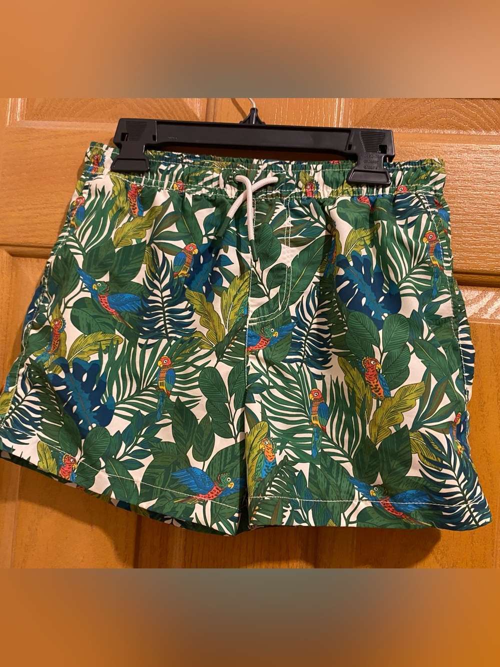 Zara Tropical Parrot-Print kids  Shorts - Green & Blue size 11-12